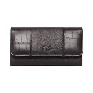 Billetera Ralier M255 - Negro lagarto combinado